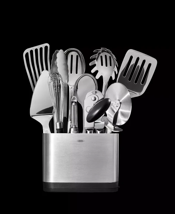 15-Pc. Steel Utensil Set