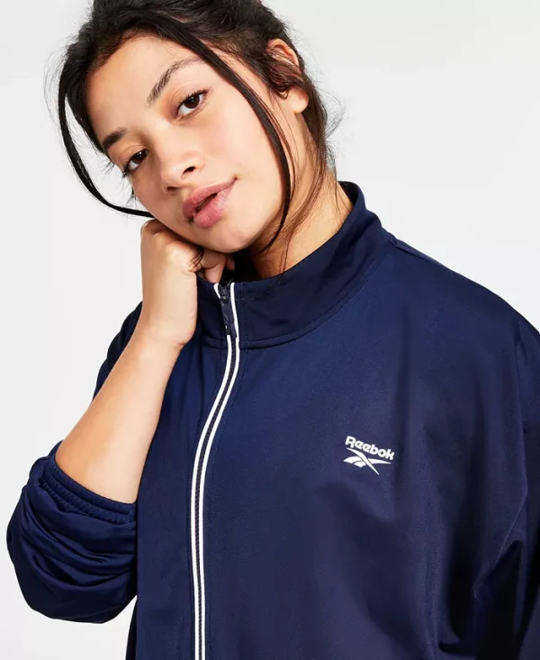 Women's Logo Tricot Long-Sleeve Track Jacket - Image 3