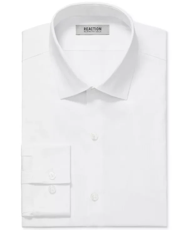 Men's Slim-Fit Flex Stretch Dress Shirt - Image 3