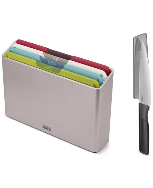 Folio Icon 4-piece Chopping Board Set with Chef's Knife