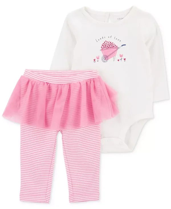 Baby Girls Loads of Love Bodysuit & Tutu Pants Set