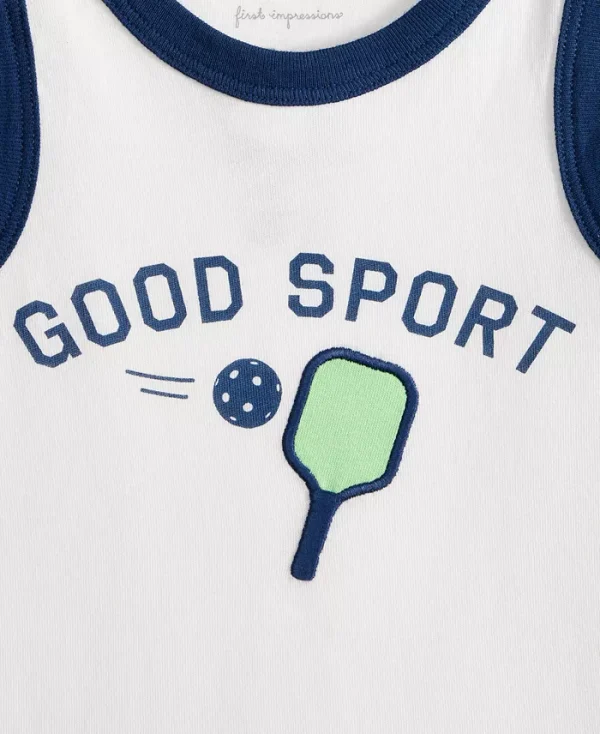 Baby Boys Good Sport Graphic Sunsuit - Image 3