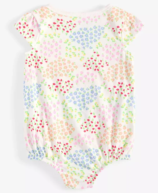 Baby Girls Flower Garden Printed Skirted Sunsuit